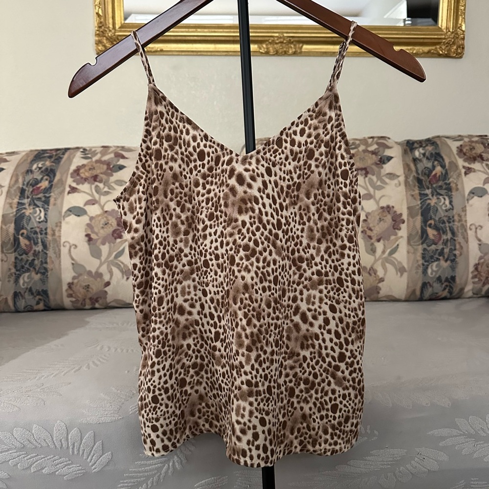 a new day Brown Leopard Print Camisole